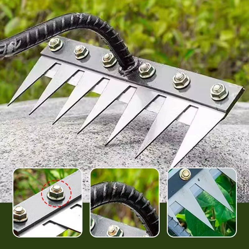 Artifact Farm Tool, Sturdy Iron Gardening Hoe, Weeding Rake & Soil Nail for Efficient Soil Loosening