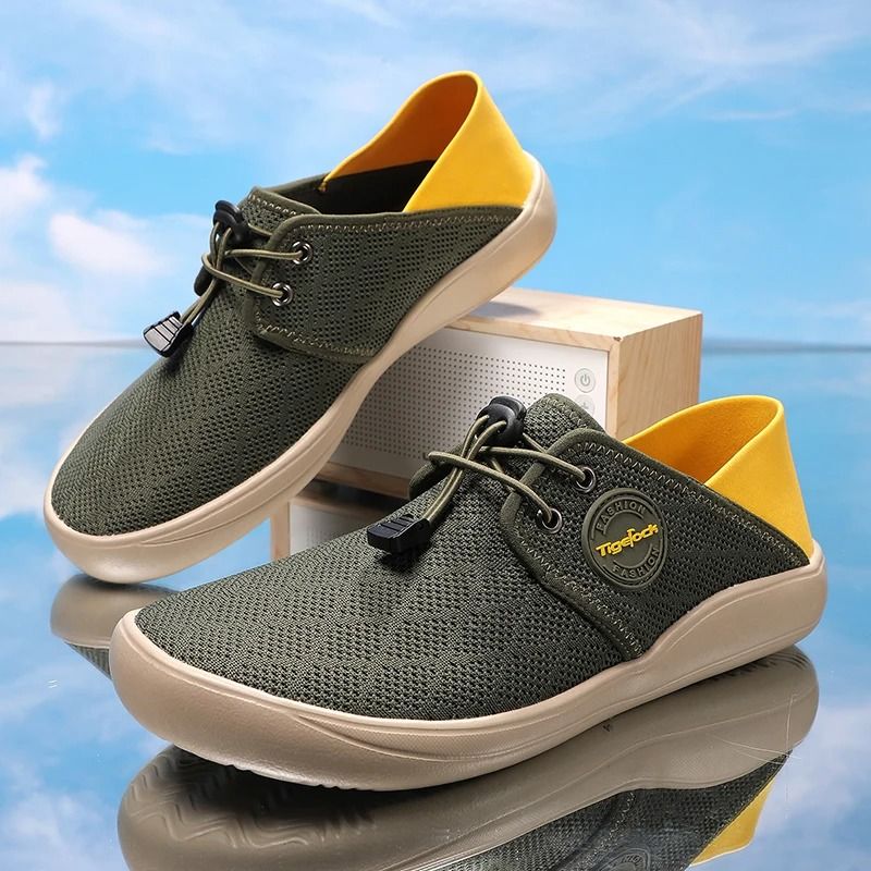 Men Mesh Casual Shoes Breathable Anti Slip Driving Sneakers