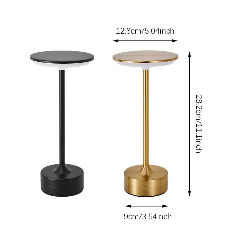 Rechargeable LED Touch Table Lamp with Three Tone Lighting and Infinite Dimming