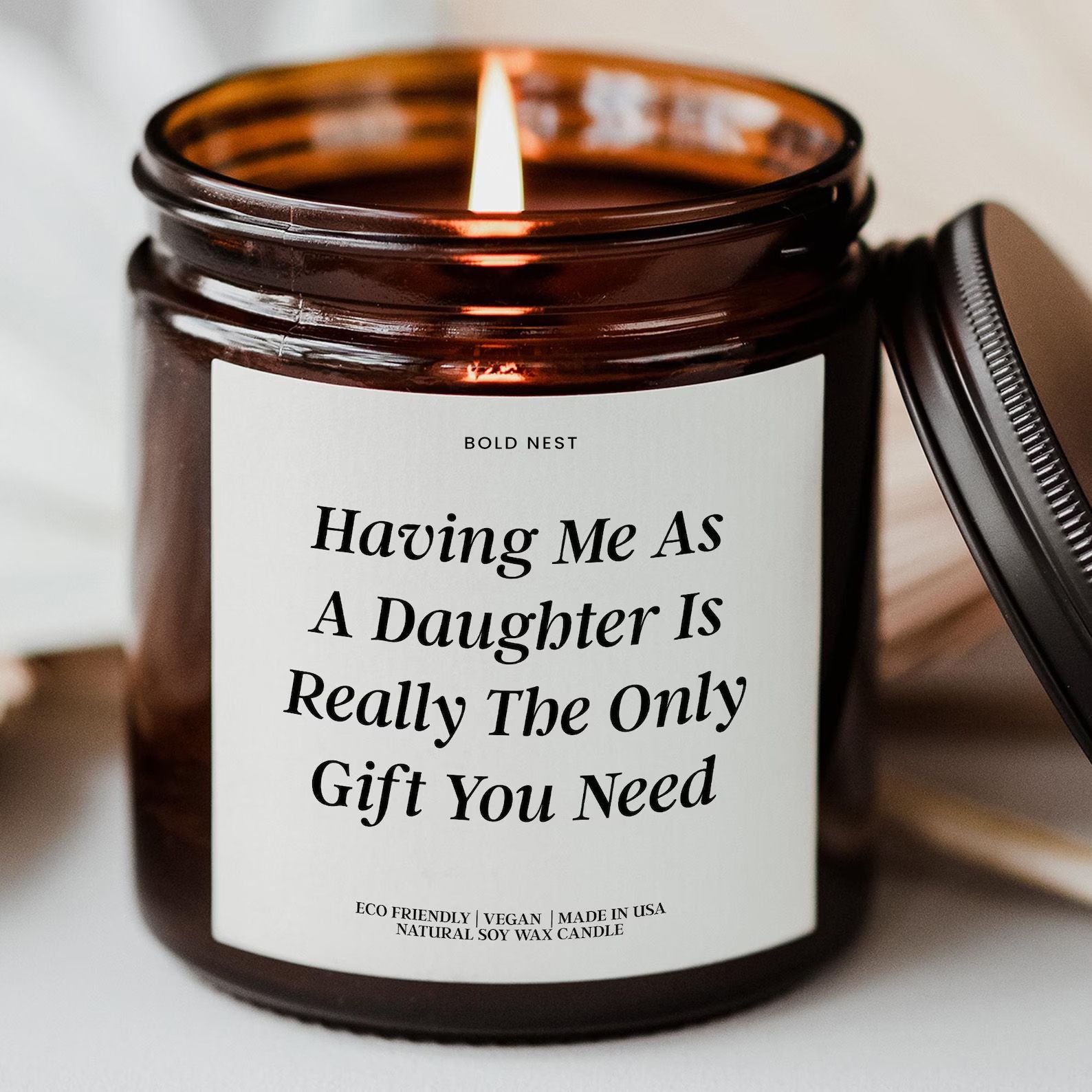 Gifts for Mom from Daughter Funny Mom Candle – Mothers Day, Birthday, New Mom & Single Mom Gift Candle