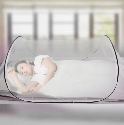 Foldable Installation Free Single Dorm Mosquito Net with Encrypted Mesh