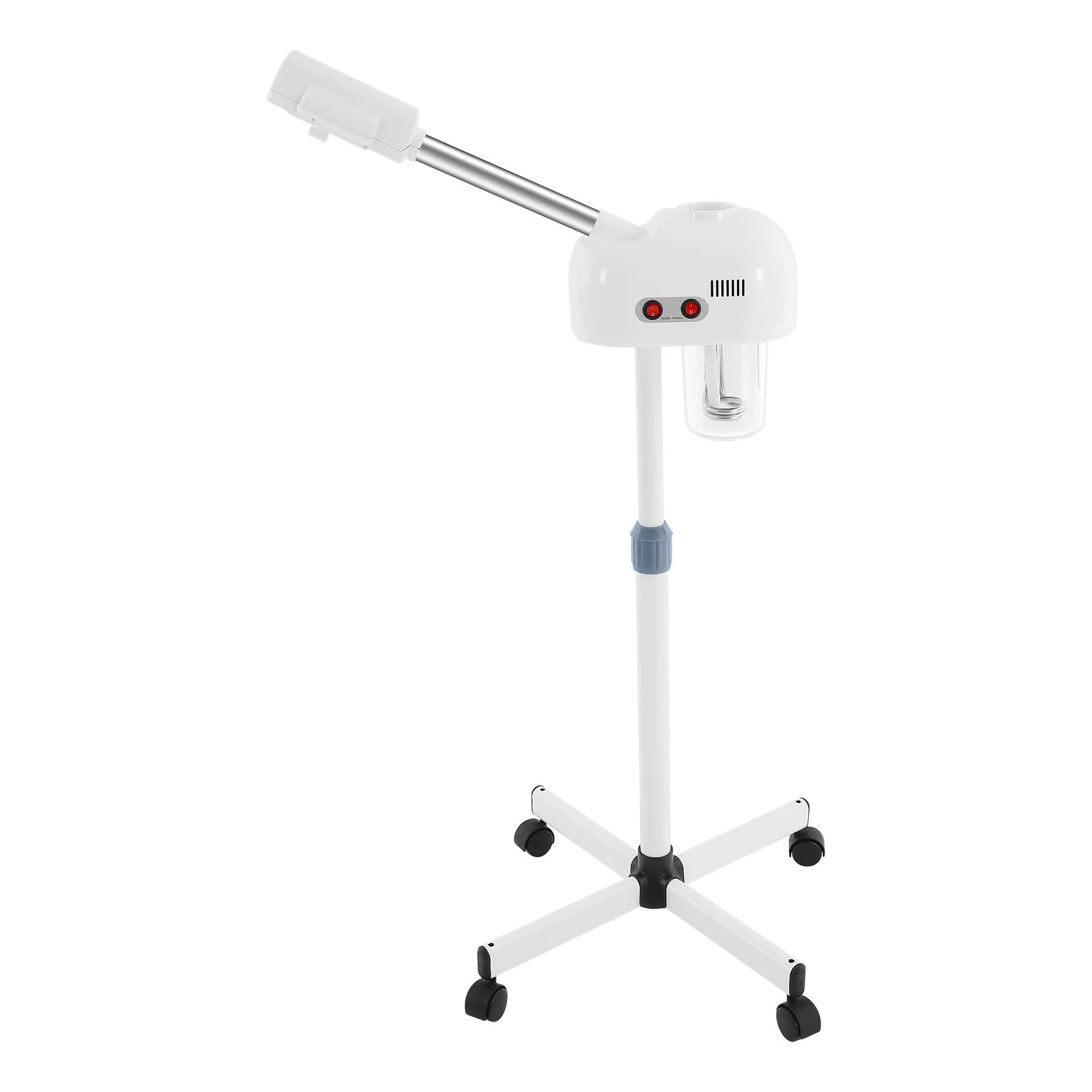 Professional Ozone Facial Steamer – Height Adjustable 360° Rotating Hot Mist Salon & Spa Steaming Machine with Wheels