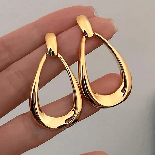 ParisLuxe Geometric Drop Earrings