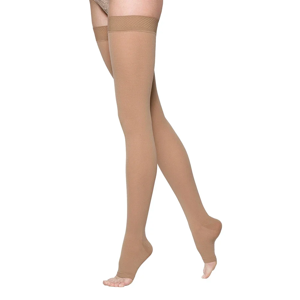 Thigh High Compression Socks for Men, Ideal for Medical, Nursing, Hiking, Varicose Veins, Travel, Flight, Running
