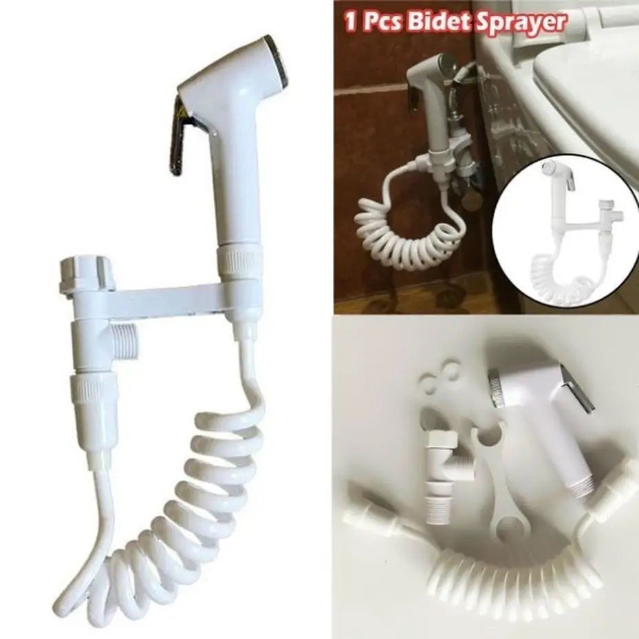 CleanFlow Handheld Bidet Sprayer Set – Stainless Steel Toilet Bidet Attachment with Flexible Shower Hose