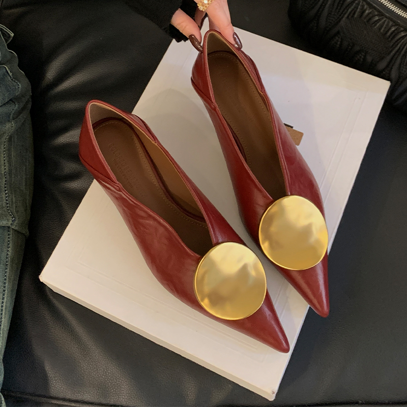Designer Luxury Women Heeled Shoes, Sexy Pumps with Pointed Toe, Low Heels Summer Fashion Elegant