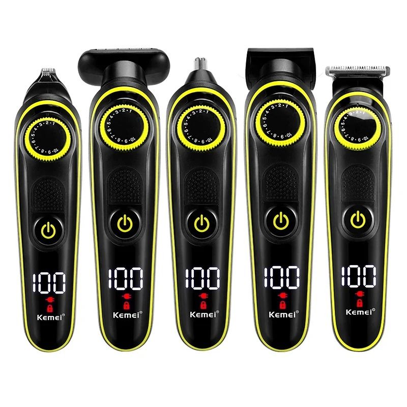 Kemei 5 in 1 Rechargeable Grooming Trimmer KM 696