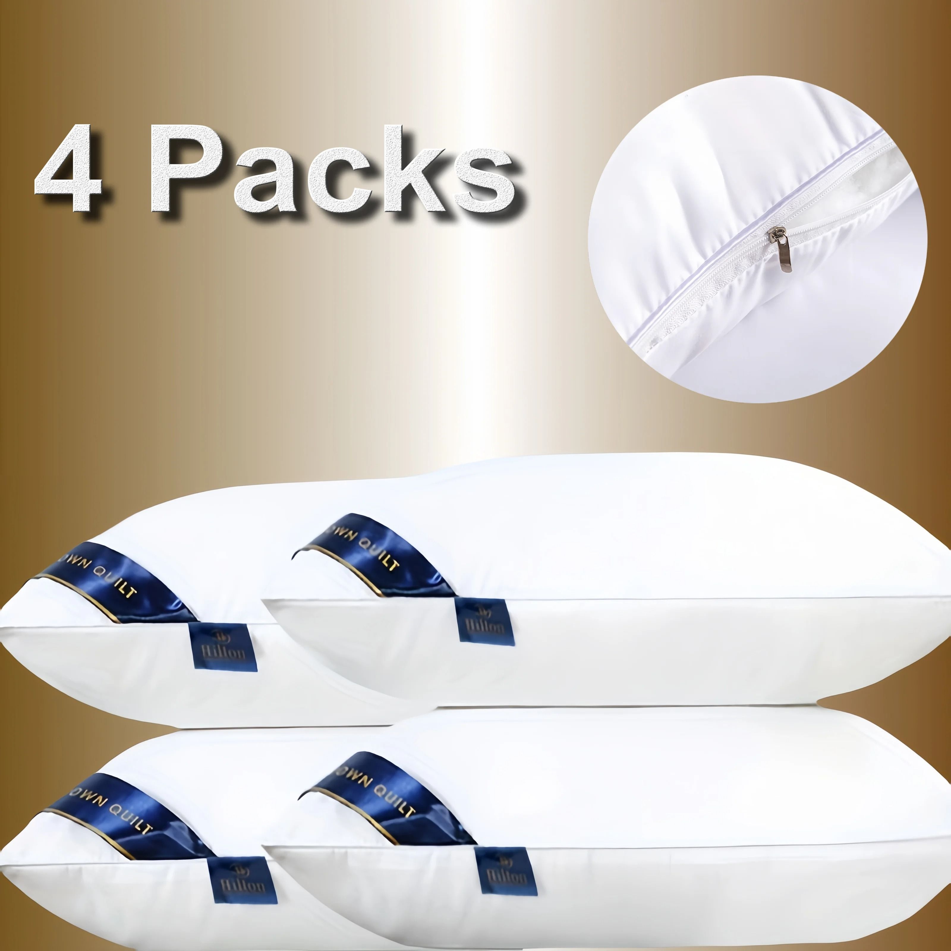 Luxury Hotel Quality Bed Pillows for Healthy Comfortable Sleep