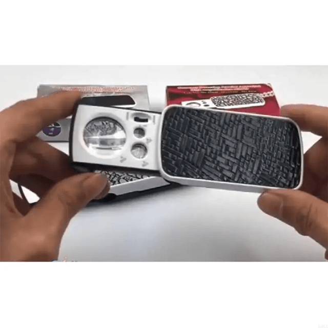Portable LED Jewelry Loupe Magnifier 30X 60X 90X Pocket Inspection Tool