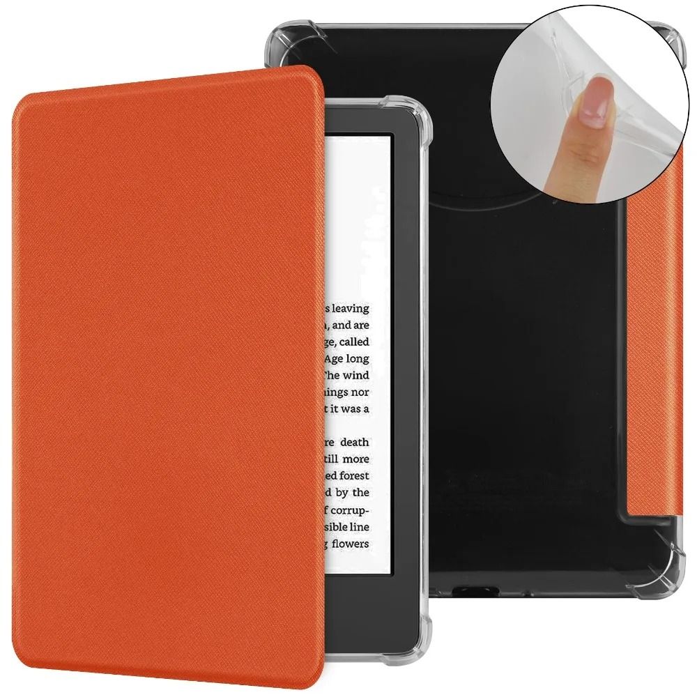Kindle Basic 6 Inch Smart Case with PU Leather Front TPU Back Auto Wake Sleep Cover