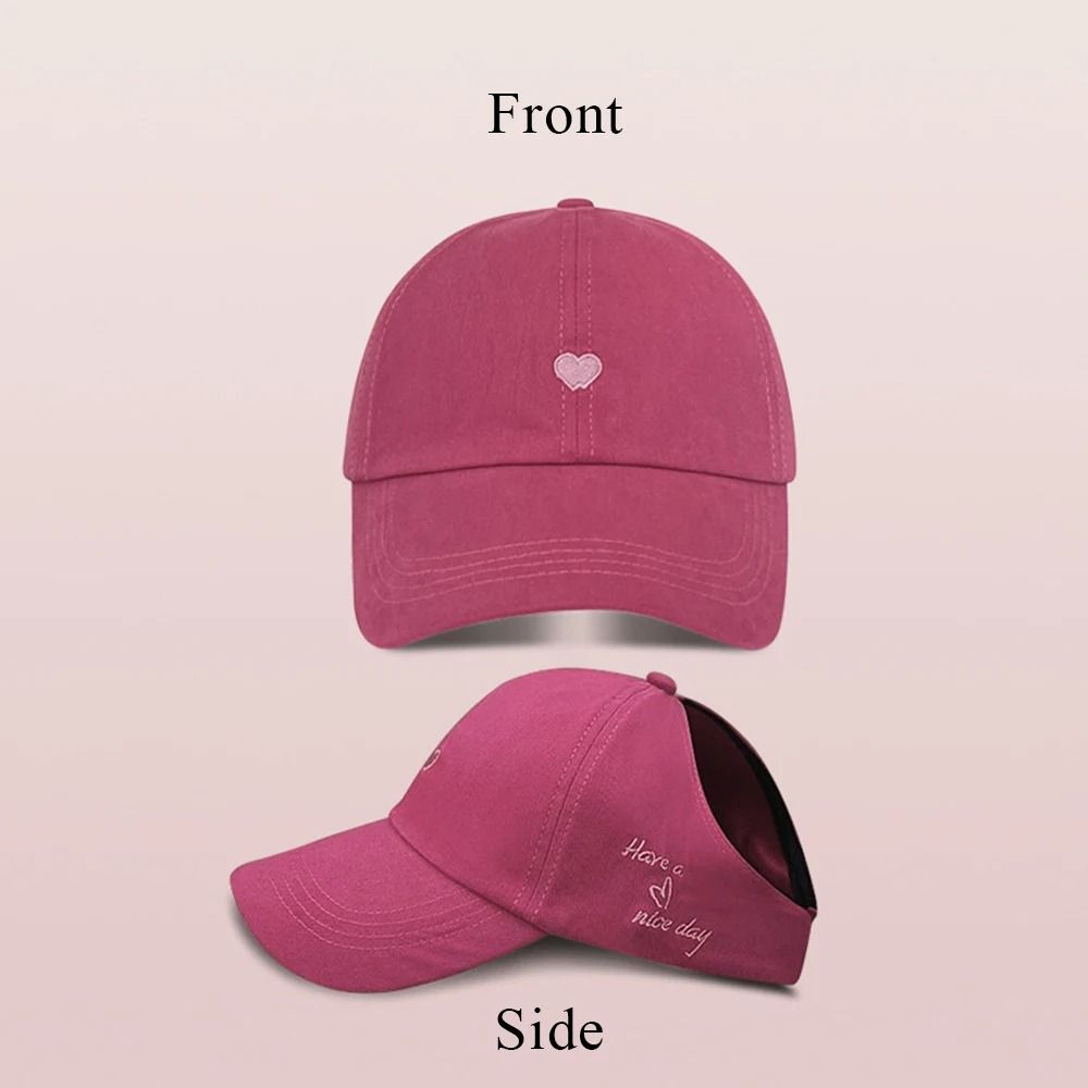 Kids Heart Design Summer Baseball Cap Empty Top Sun Hat