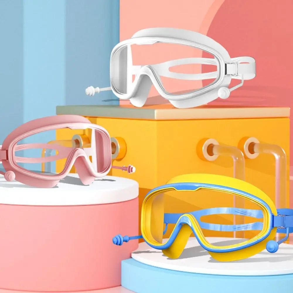 Kids Anti-Fog No-Leak Swim Goggles Clear Pool and Beach Eyewear Ages 3-15