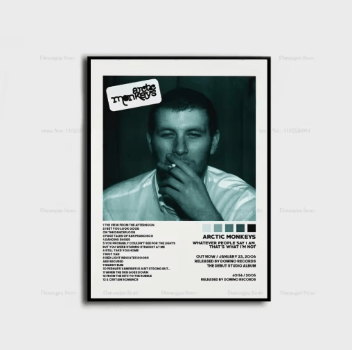 Arctic Monkeys Album Cover Poster Indie Rock Canvas Wall Art for Music Lovers