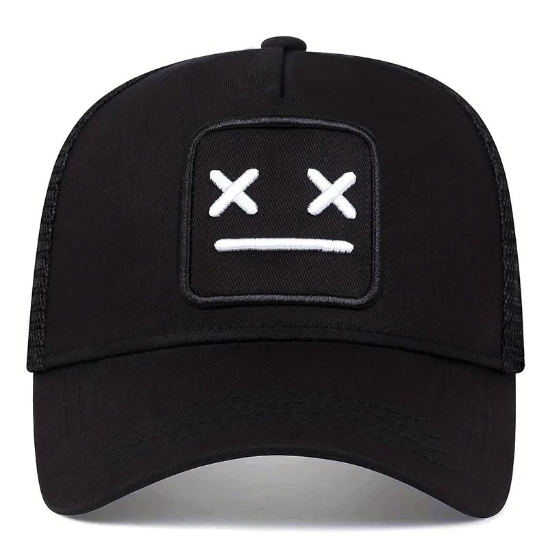 Unisex XX Embroidery Mesh Snapback Baseball Cap