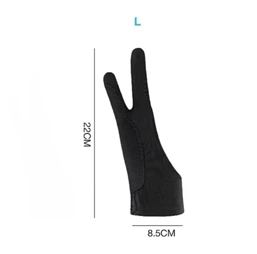 Two-Finger Drawing Glove – Anti-Touch & Anti-Fouling Glove for Tablets