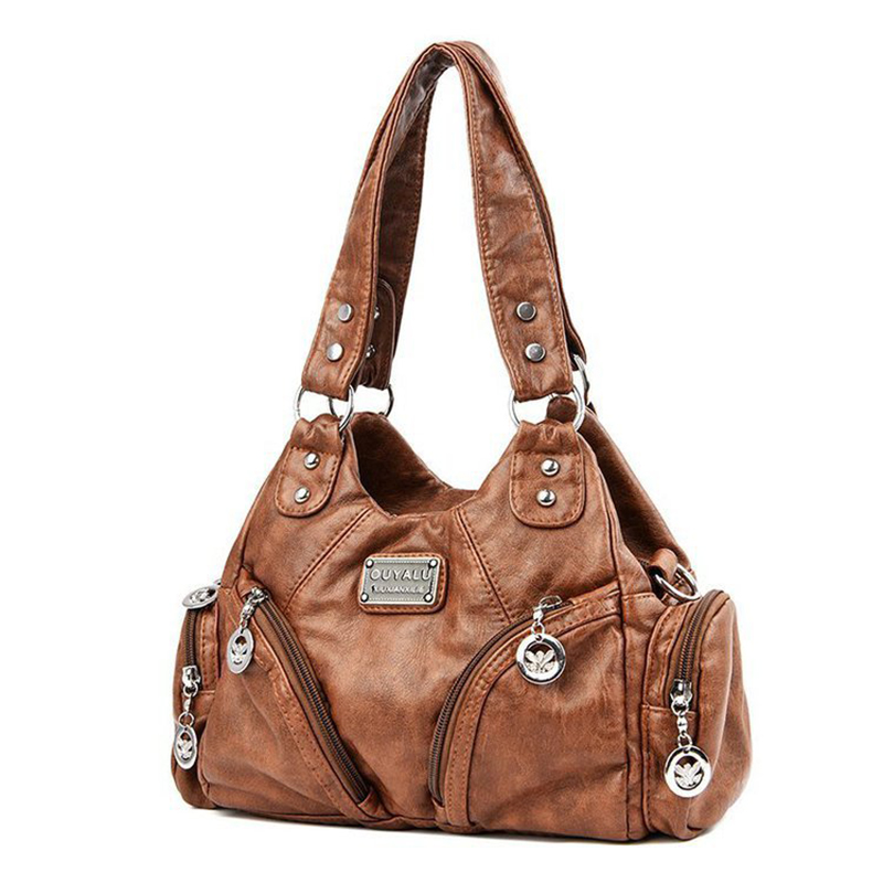 Mini motorcycle bag PU leather crossbody bag womens shoulder bag black mini handbag small biker purse