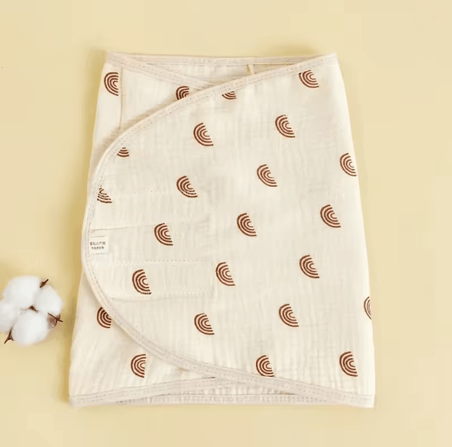 CalmNest Anti Startle Baby Swaddle Wrap Cotton Muslin Blanket