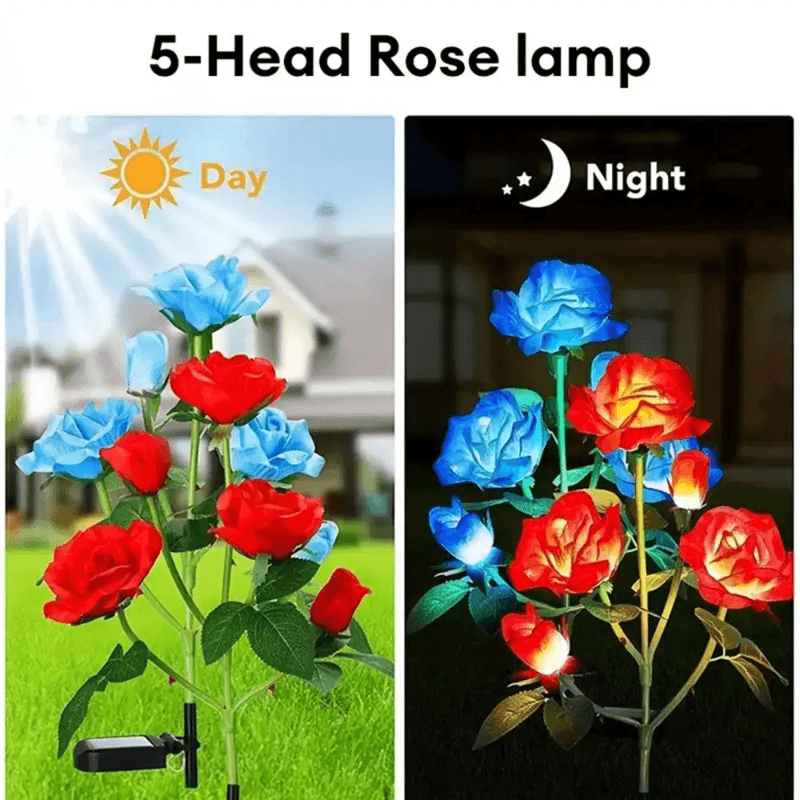 Solar Bloom Rose Garden Lights