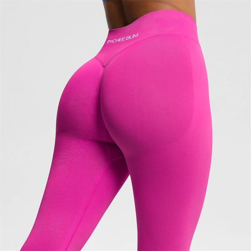 2025 Bum Shaping Leggings Seamless Low Waist Ribbed Gym Pants