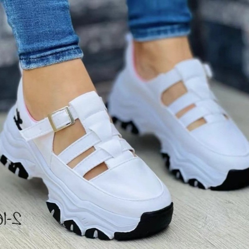 Breathable Open Toed Women's Sandals, Fashion Sandals for Women, Popular Buckle Thick Bottom Design