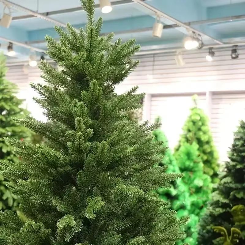 PVC Large Artificial Christmas Tree Encrypted Green Simulation Tree for Indoor and Outdoor Holiday Decoration