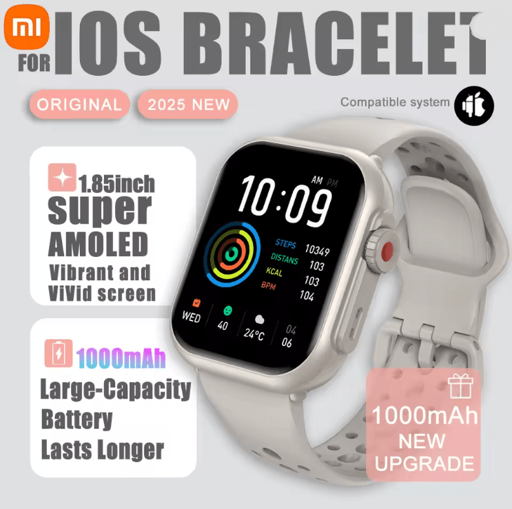 Xiaomi Smart Watch 1.85 Inch AMOLED Full Touch Screen Bluetooth Call Waterproof Watch