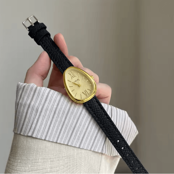 Scarlet Serpent Luxury Women Red Leather Strap Quartz Watch