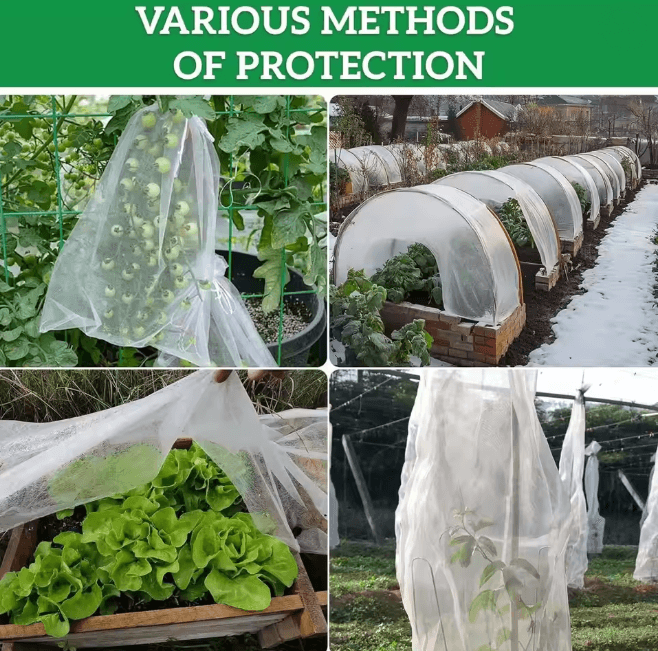 GardenShield Winter Plant Cover 10x30ft Frost Cloth Fabric Sheeting