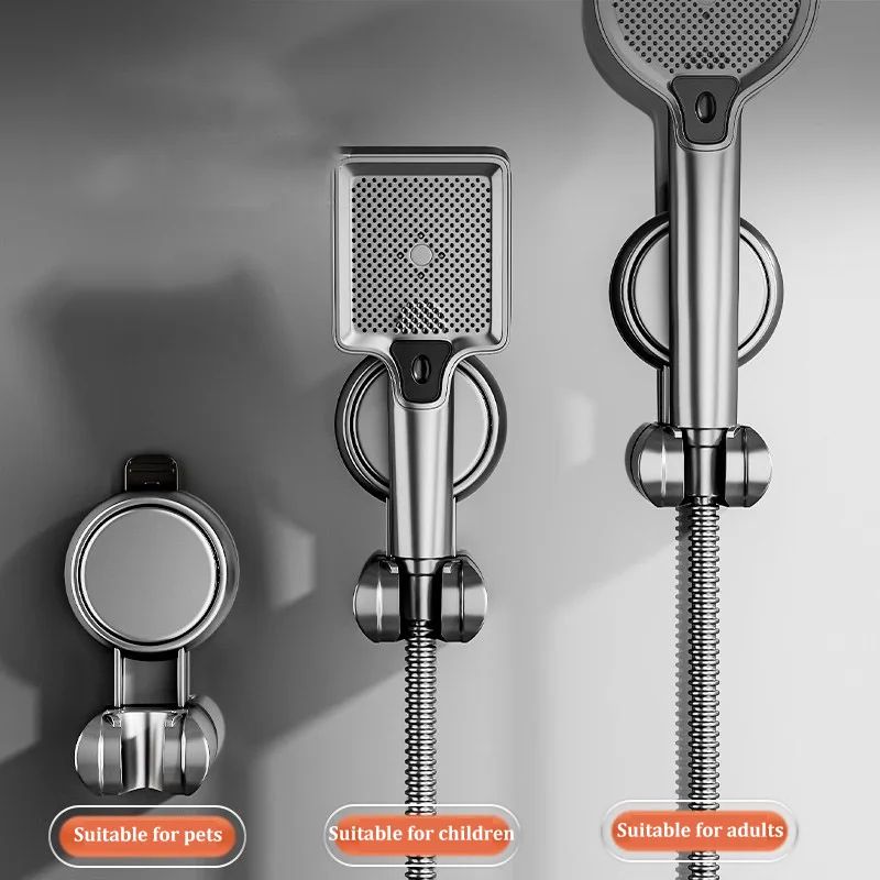 Adjustable Shower Head Holder Suction Cup Wall Mount Bracket