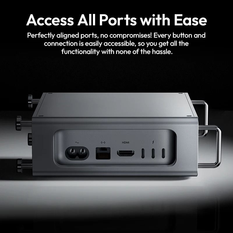 Sleek Aluminum Cooling Case for Mac Mini M4 and M4 Pro