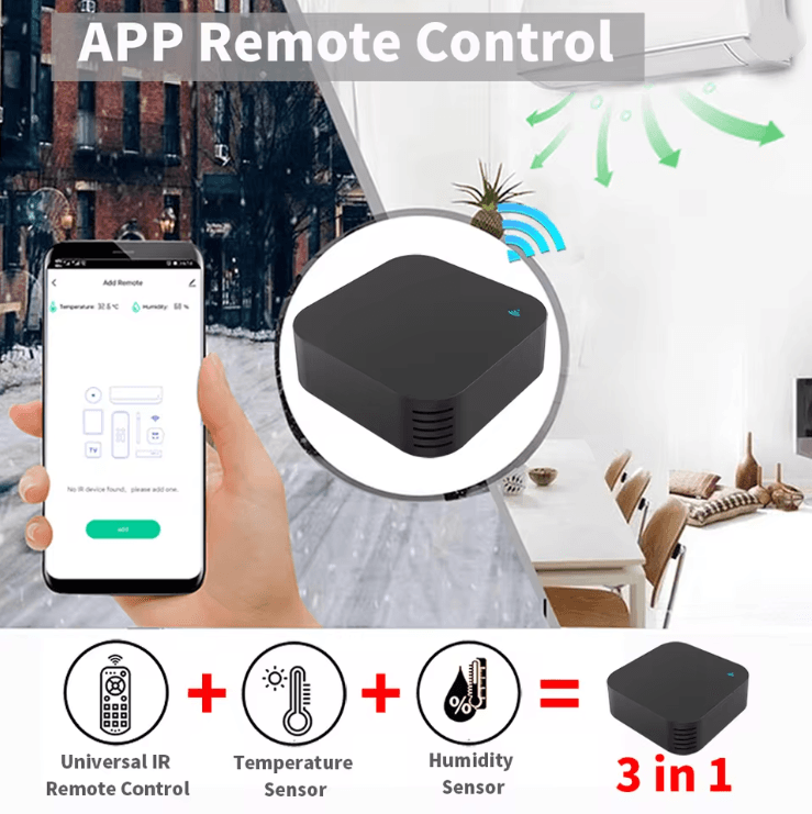 Smart IR Remote Control with Temperature and Humidity Sensor
