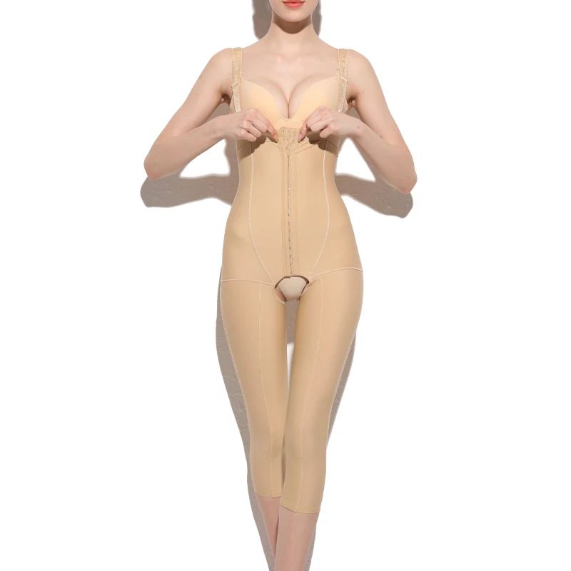 Womens Post-Liposuction Compression Shapewear – Thigh & Belly Control Recovery Pants Medical Body Shaper