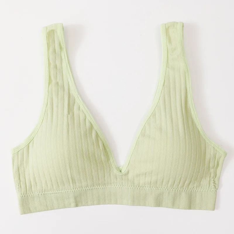 Veloura Seamless Deep V Bra Wire Free Backless Top
