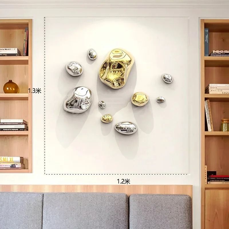 Gilded Geological Relief | 3D Simulation Golden Stone Wall Art | Executive Suite & Minimalist Sanctuary Decor
