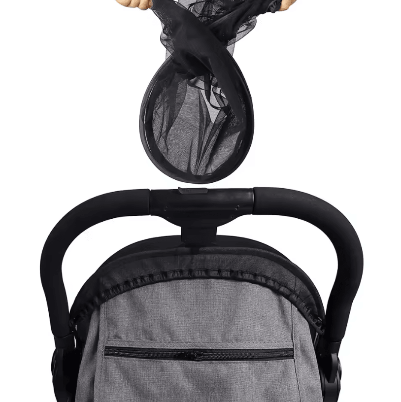 Full-Cover Baby Stroller Mosquito Net with Breathable Zipper Design