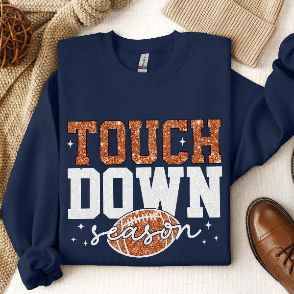 Touch Down Season Shirt, Game Day Shirt For Mom, Football Mom Sweater, Football Lover Gift, American Football Shirt