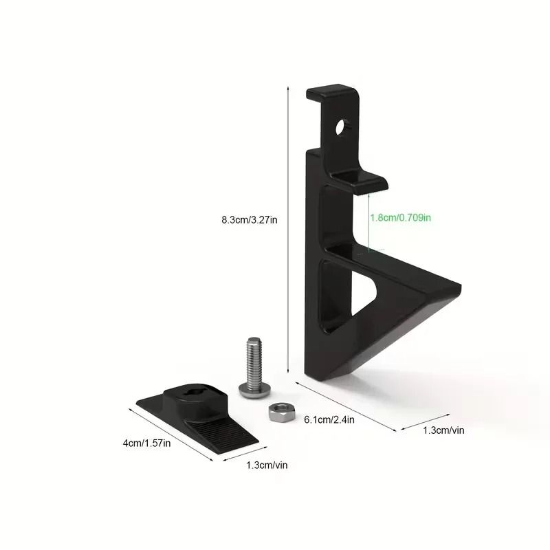 2 Piece Acoustic Panel Brackets No Drill Wall Mount for Foam Panels and Shelves