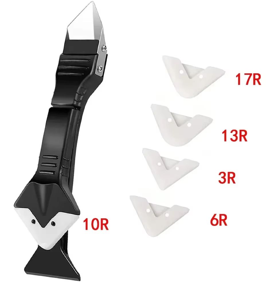 ProSeal 5-in-1 Silicone Scraper and Caulking Tool Set - Finishing, Smoothing, and Grout Removal Kit