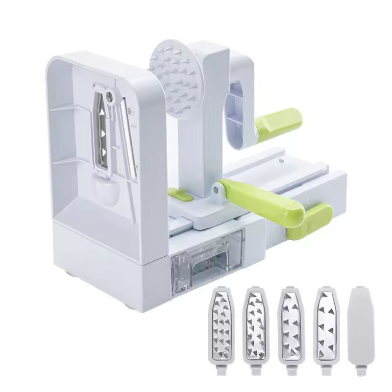 SmartPrep 5-in-1 Vegetable Spiralizer & Slicer – Foldable Veggie Pasta & Cheese Grater