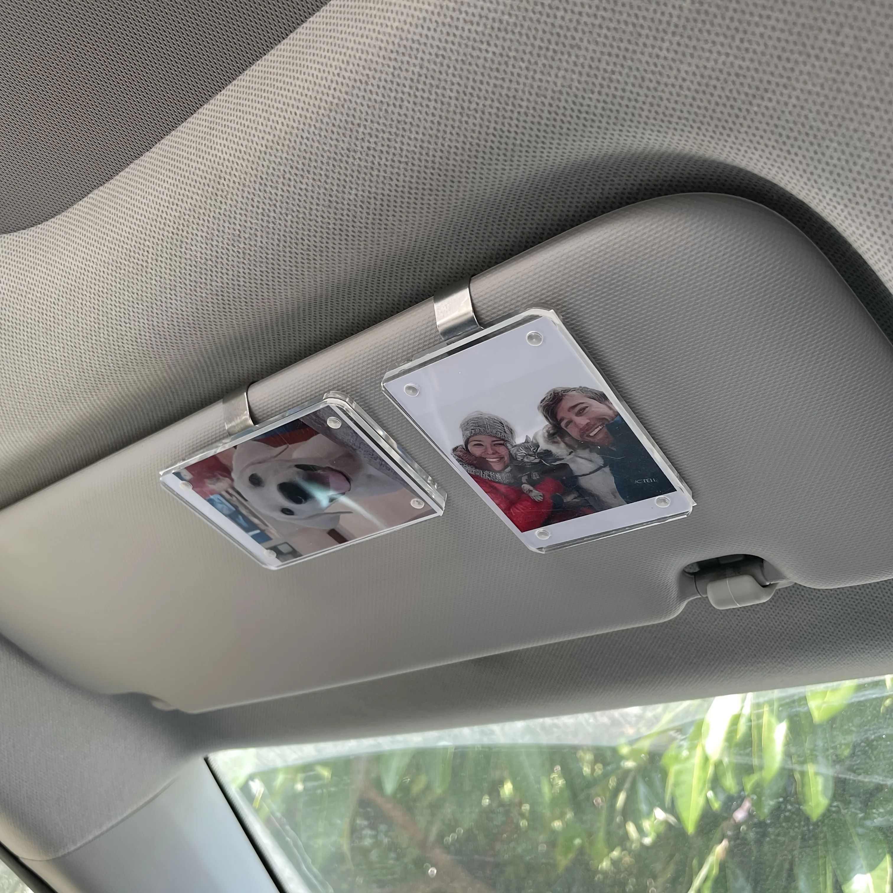Car Visor Photo Clip – Mini Photo Holder Keepsake for Couples, Valentine's Gift & Car Decoration