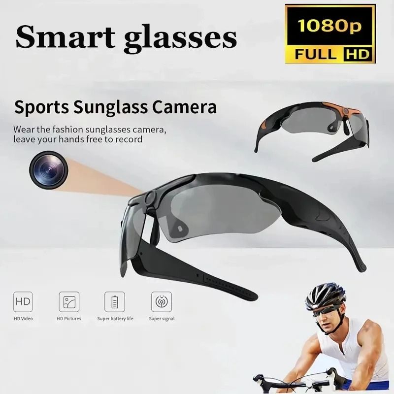 HD 1080P Smart Recording Goggles – Hands-Free POV Sports Camera – Intelligent Cycling & Action Eyewear