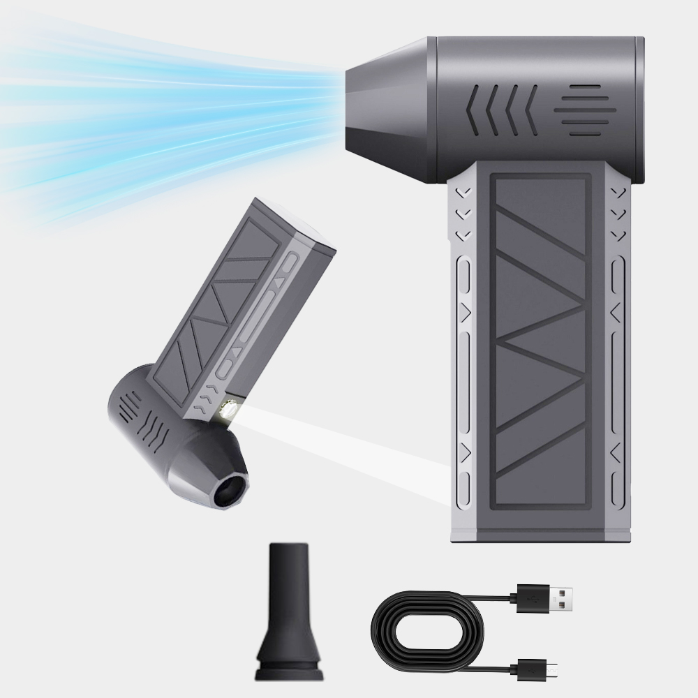 Rechargeable Electric Turbo Jet Fan, 130000 RPM Mini Air Blower, Air Duster, 3 Gear Turbo Blower, Industrial Duct Fan