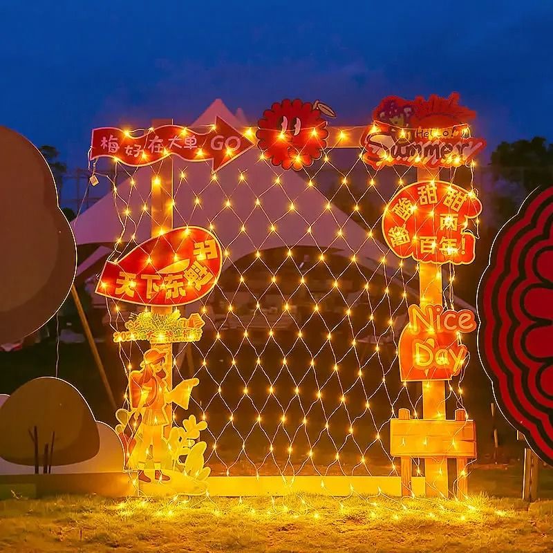 LED Mesh Garland Lights for Holiday Party Garden and Wedding Decoration