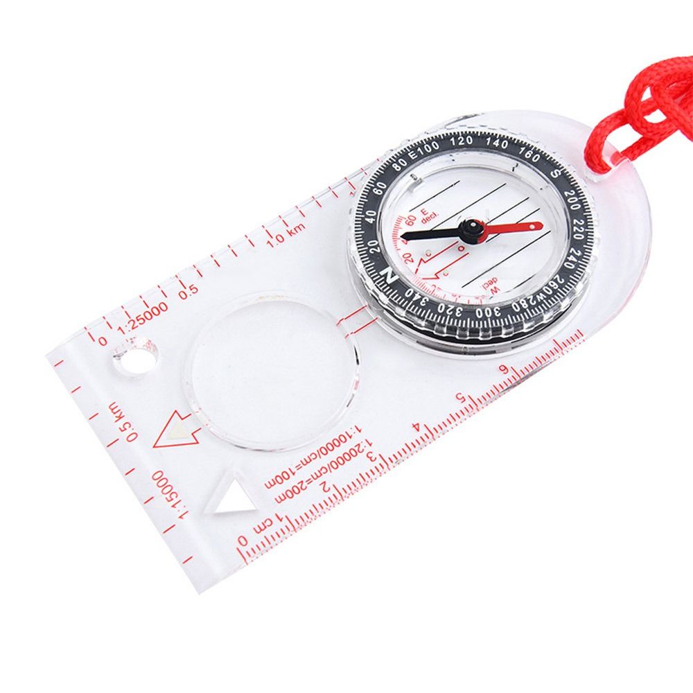 Multi Function Orienteering Compass Map Ruler for Outdoor Navigation & Survival