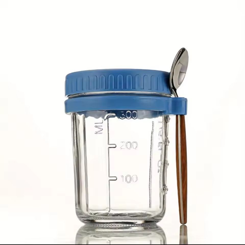 Glass Overnight Oats Container (1pcs)