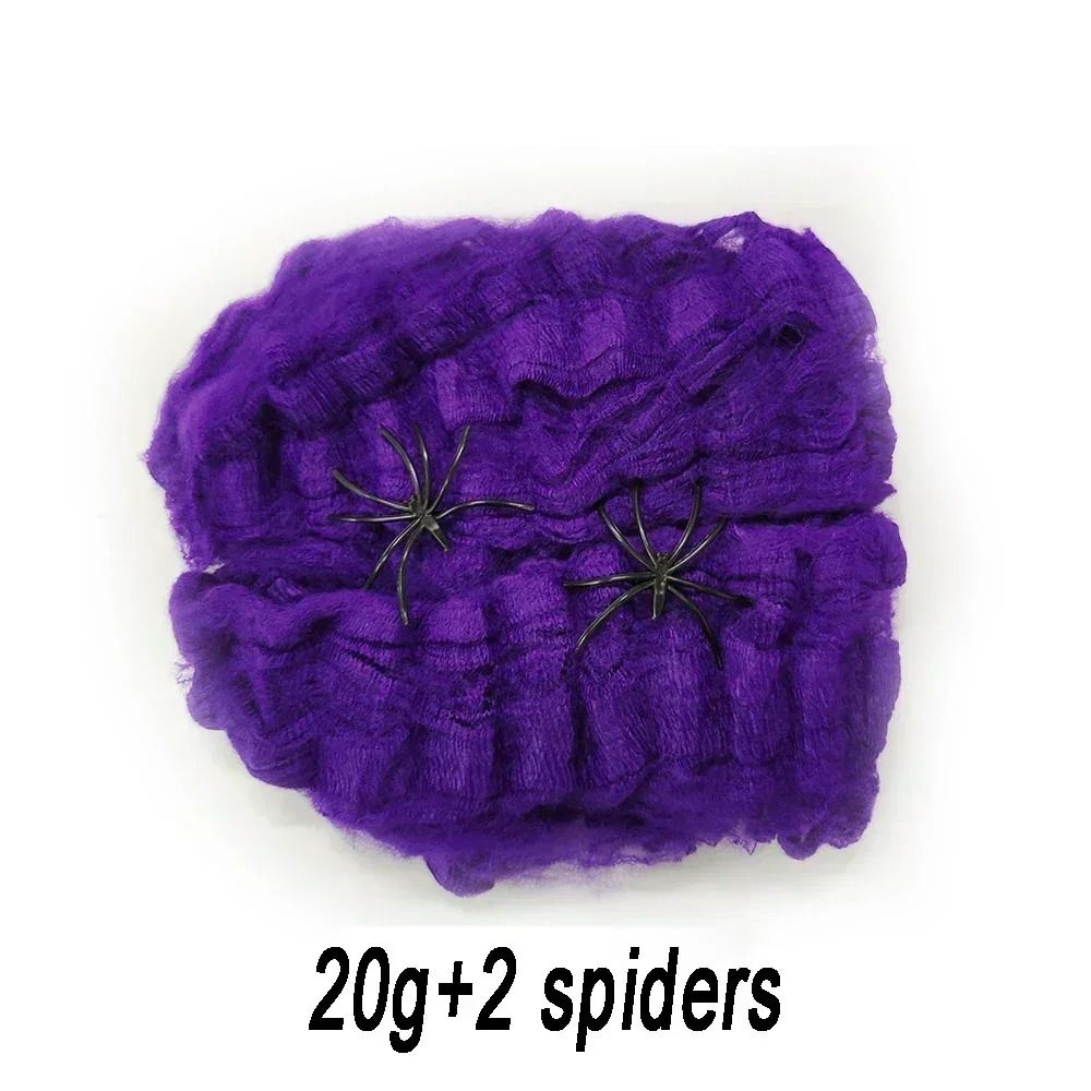 Halloween Spider Web Decoration Fake Spider Web Cotton Thread Haunted House Decor