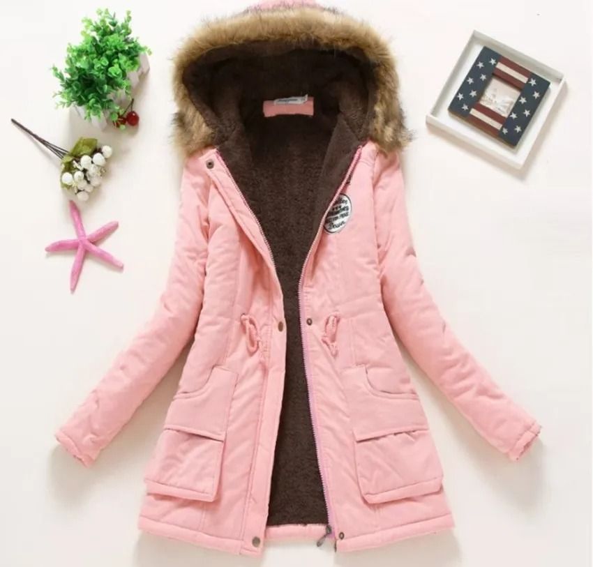 Womens Padded Hooded Cotton Jacket