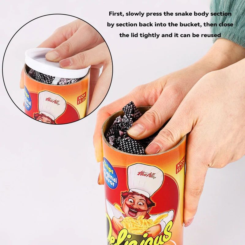 Snake Surprise Gag Toy Pop-Out Prank Can (Magic Trick Party Joke)