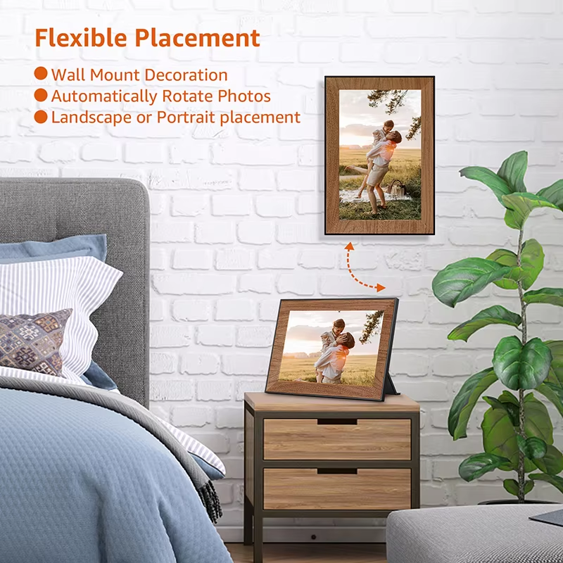 HD Touch Screen Digital Picture Frame, WIFI Frameo Smart Photo Album