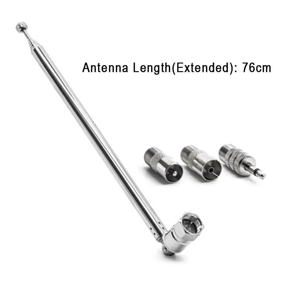 Telescopic FM DAB Antenna 3.5mm Radio Aerial with Adapter Set